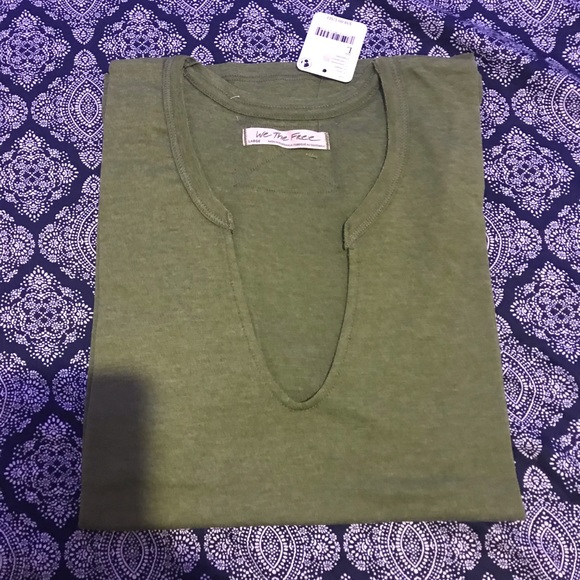 Free People We the Free Always Your Tees in Sea Serpent - Picture 5 of 5